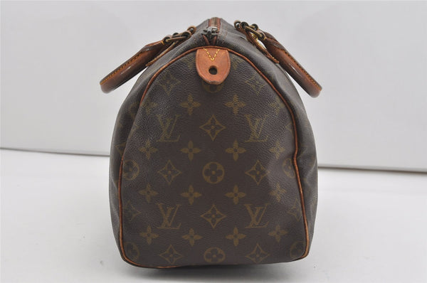 Authentic Louis Vuitton Monogram Speedy 30 Hand Boston Bag Old Model LV 5435I