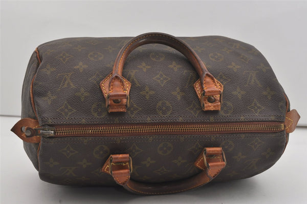 Authentic Louis Vuitton Monogram Speedy 30 Hand Boston Bag Old Model LV 5435I
