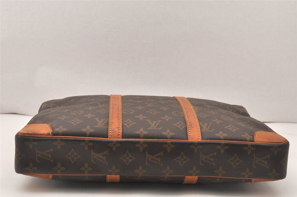 Authentic Louis Vuitton Monogram Porte Documents Voyage M53361 Briefcase 5436K