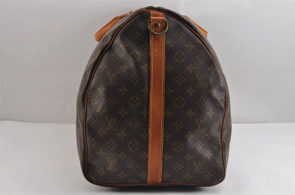 Authentic Louis Vuitton Monogram Keepall Bandouliere 60 M41412 Boston Bag 5438J