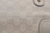 Authentic GUCCI Princy Guccissima GG Leather Hand Bag 163720 White 5439K