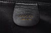 Authentic GUCCI Vintage Shoulder Hand Bag Purse Leather Black 5440I