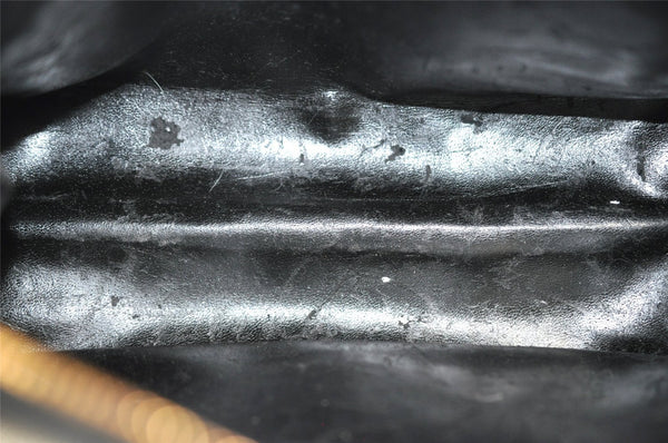 Authentic GUCCI Vintage Shoulder Hand Bag Purse Leather Black 5440I