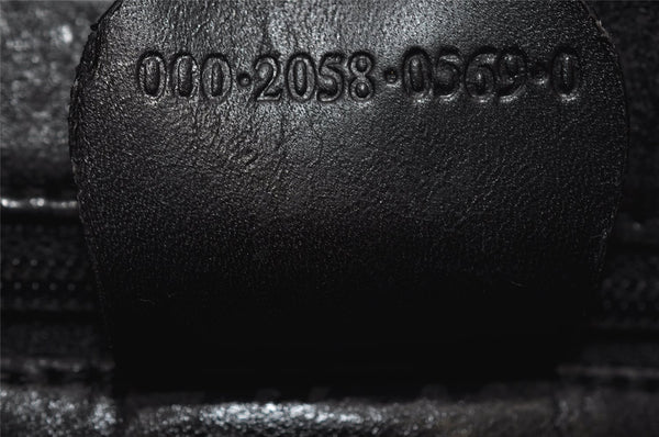 Authentic GUCCI Vintage Shoulder Hand Bag Purse Leather Black 5440I