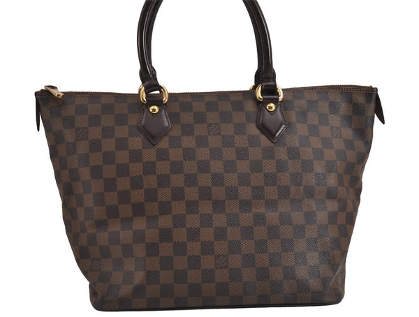 Authentic Louis Vuitton Damier Saleya MM Shoulder Tote Bag N51182 LV 5440J