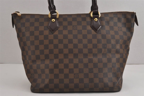 Authentic Louis Vuitton Damier Saleya MM Shoulder Tote Bag N51182 LV 5440J