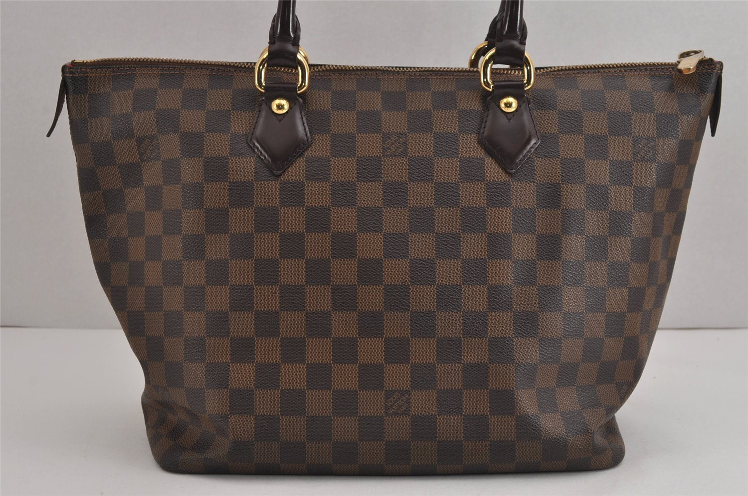 Authentic Louis Vuitton Damier Saleya MM Shoulder Tote Bag N51182 LV 5440J
