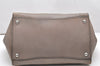 Authentic PRADA Vintage Leather Nappa 2Way Shoulder Hand Bag Gray 5440K