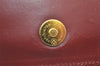 Authentic Cartier Must de Cartier Clutch Bag Leather Bordeaux Red Junk 5441K