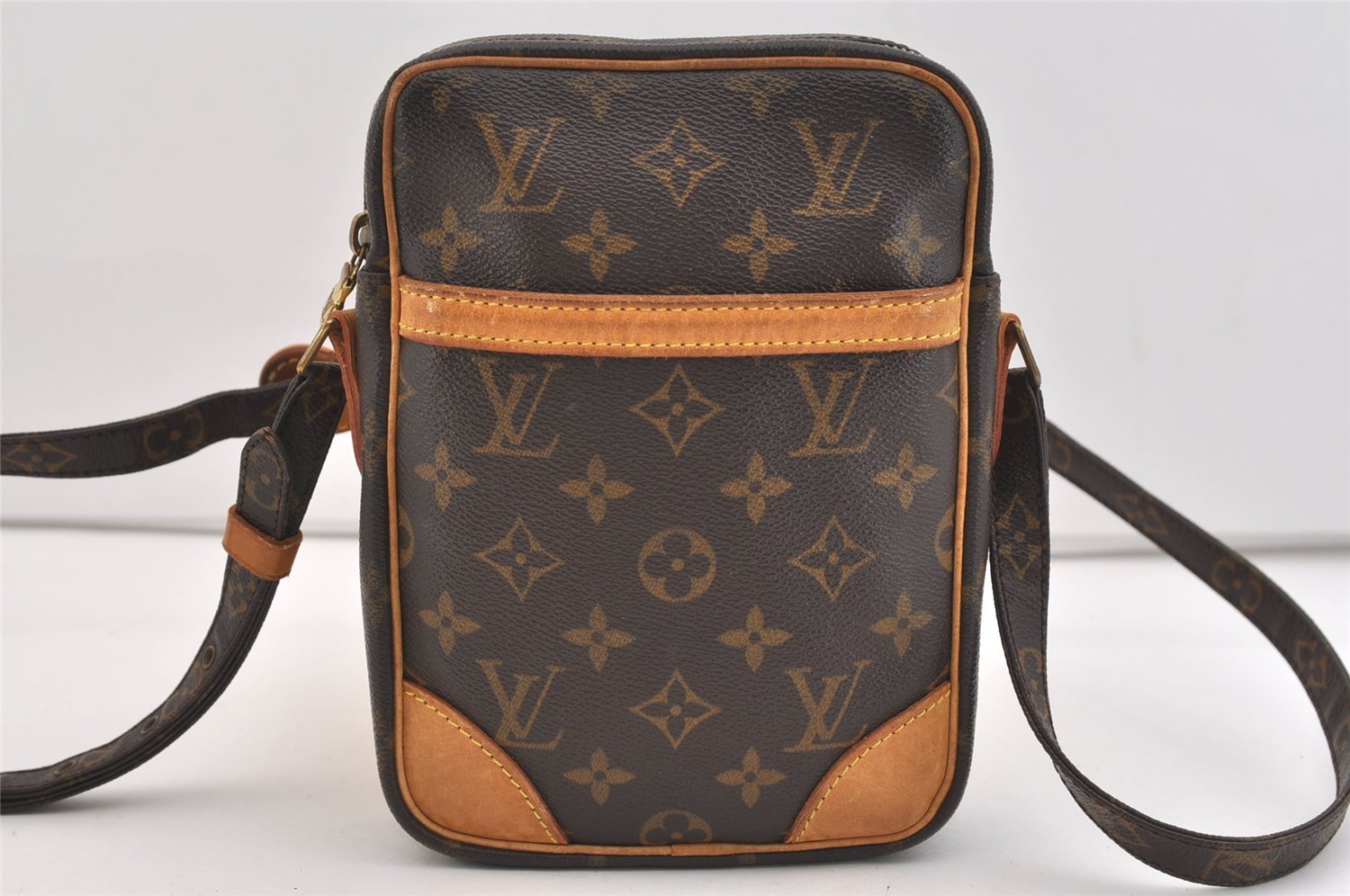 Authentic Louis Vuitton Monogram Danube Shoulder Cross Body Bag M45266 LV 5442J