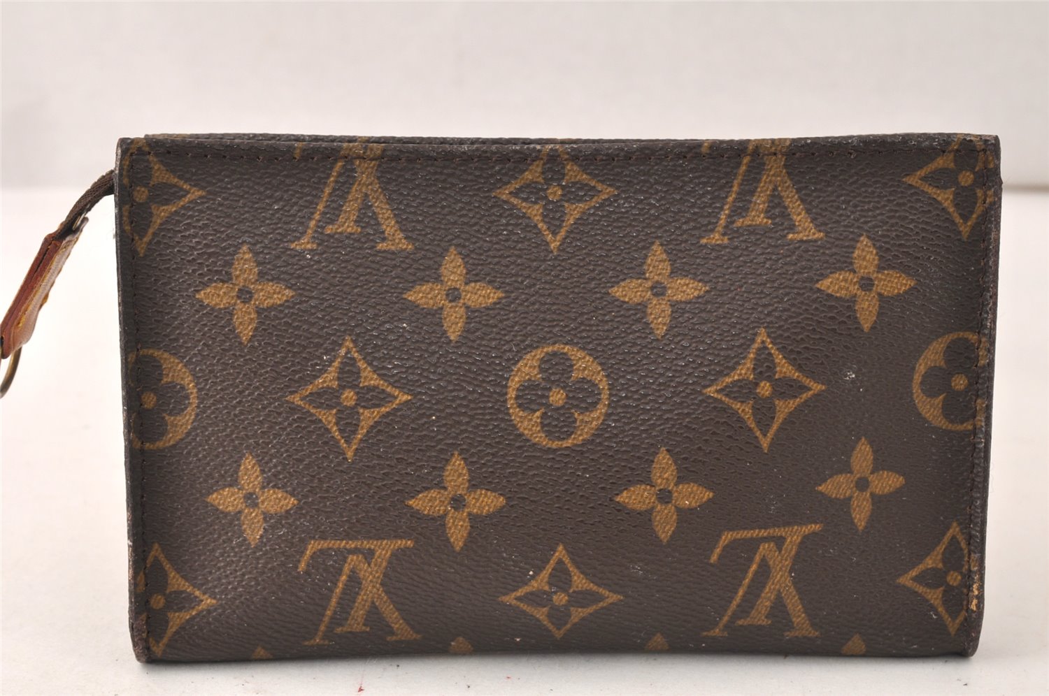 Authentic Louis Vuitton Monogram Pouch For Bucket PM LV Junk 5443K