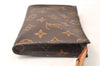 Authentic Louis Vuitton Monogram Pouch For Bucket PM LV Junk 5443K