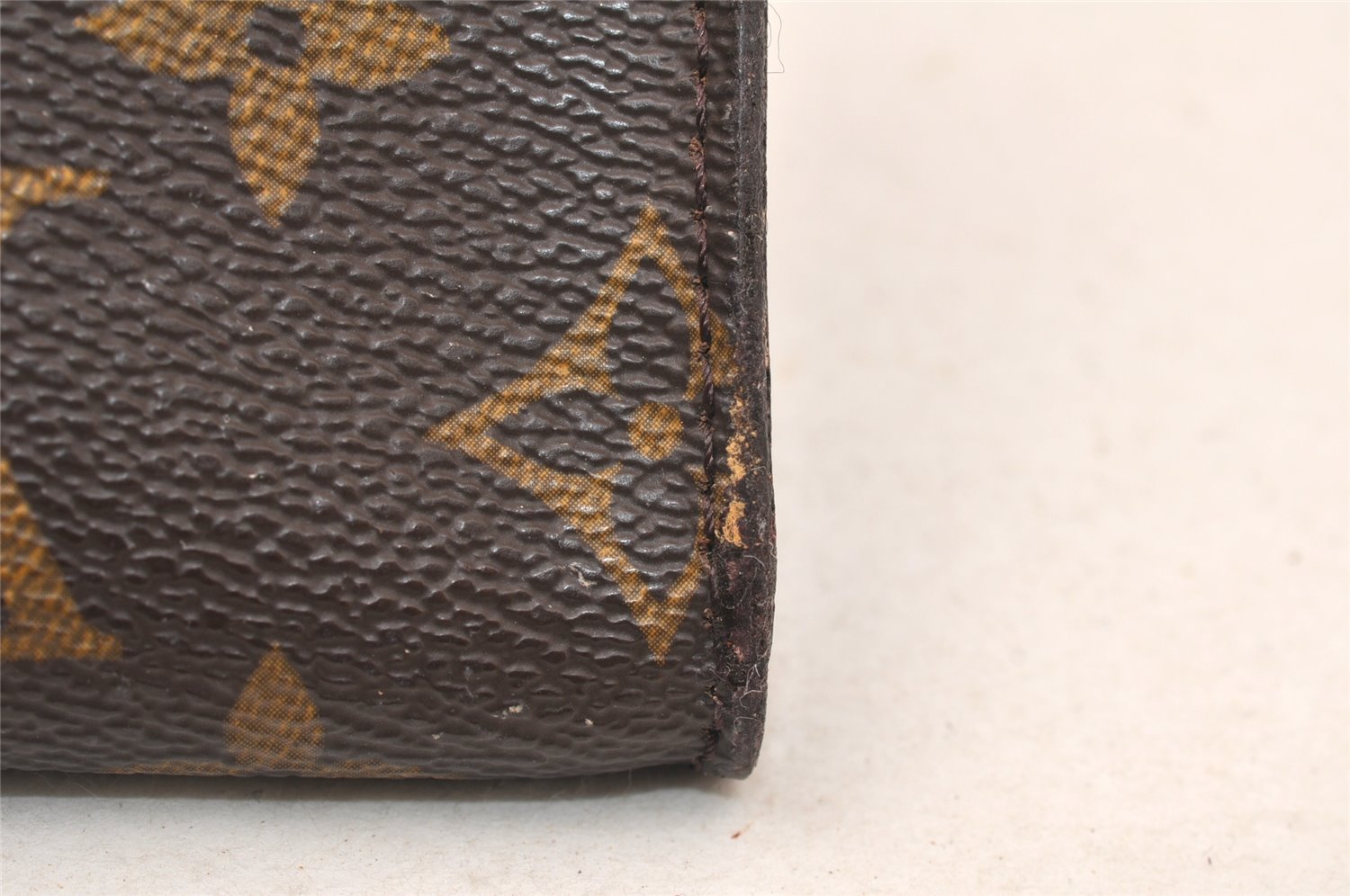Authentic Louis Vuitton Monogram Pouch For Bucket PM LV Junk 5443K