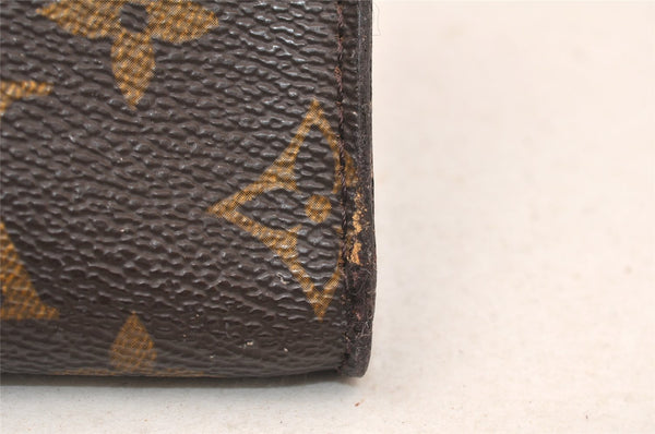 Authentic Louis Vuitton Monogram Pouch For Bucket PM LV Junk 5443K
