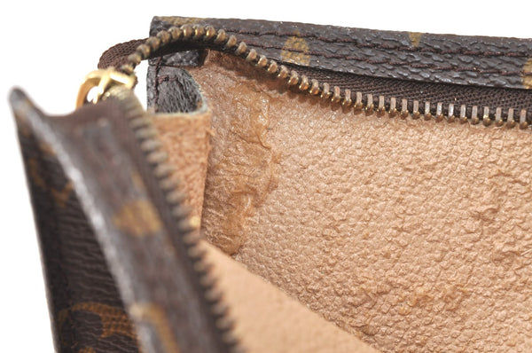 Authentic Louis Vuitton Monogram Pouch For Bucket PM LV Junk 5443K