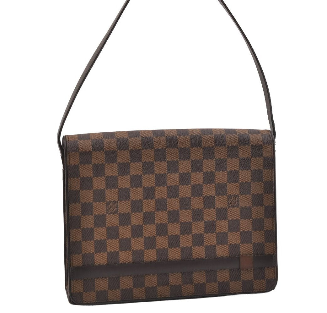 Authentic Louis Vuitton Damier Tribeca Carre Shoulder Hand Bag N51161 LV 5444J