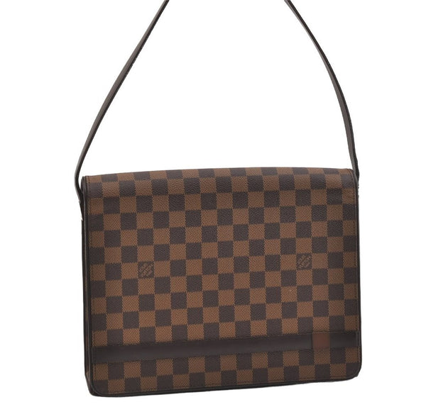 Authentic Louis Vuitton Damier Tribeca Carre Shoulder Hand Bag N51161 LV 5444J