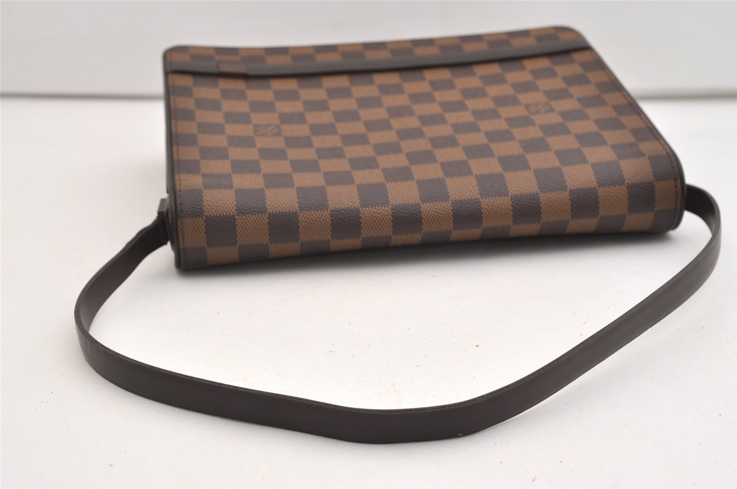 Authentic Louis Vuitton Damier Tribeca Carre Shoulder Hand Bag N51161 LV 5444J