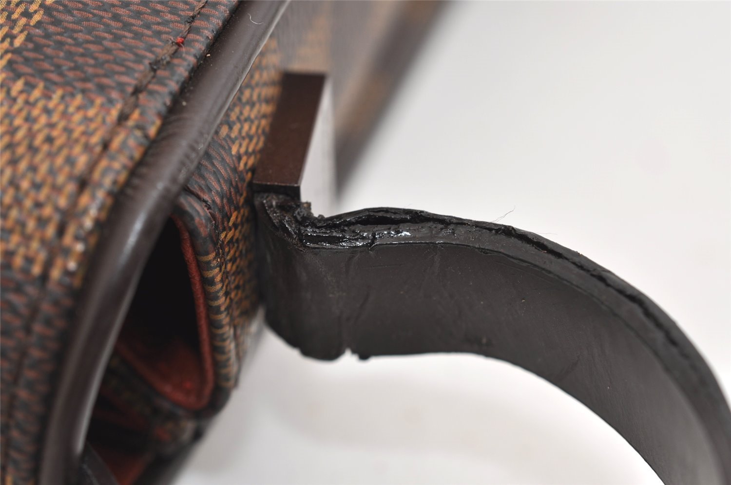 Authentic Louis Vuitton Damier Tribeca Carre Shoulder Hand Bag N51161 LV 5444J