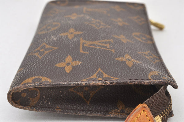 Authentic Louis Vuitton Monogram Pouch For Bucket PM LV Junk 5444K