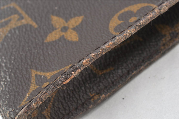 Authentic Louis Vuitton Monogram Pouch For Bucket PM LV Junk 5444K