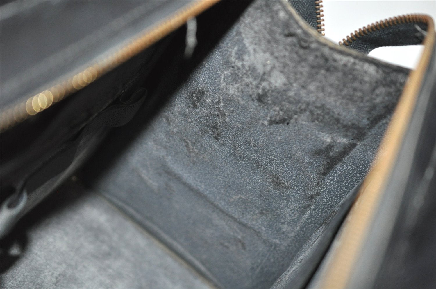 Authentic Louis Vuitton Epi Riviera Hand Bag Black M48182 LV Junk 5445I