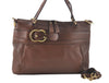 Authentic GUCCI Ride Vintage 2Way Shoulder Tote Bag Leather 269963 Brown 5445J