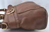 Authentic GUCCI Ride Vintage 2Way Shoulder Tote Bag Leather 269963 Brown 5445J