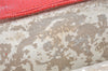 Authentic CHANEL Vintage Caviar Skin Bicolore Pouch Purse Red Junk 5445K