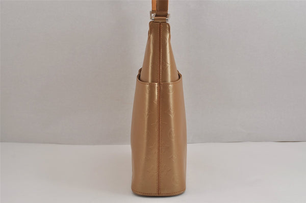 Auth Louis Vuitton Monogram Mat Sutter Shoulder Cross Bag Gold M55167 LV 5446J