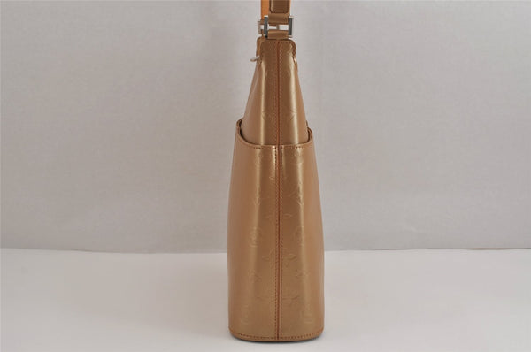 Auth Louis Vuitton Monogram Mat Sutter Shoulder Cross Bag Gold M55167 LV 5446J