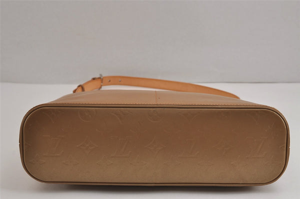 Auth Louis Vuitton Monogram Mat Sutter Shoulder Cross Bag Gold M55167 LV 5446J