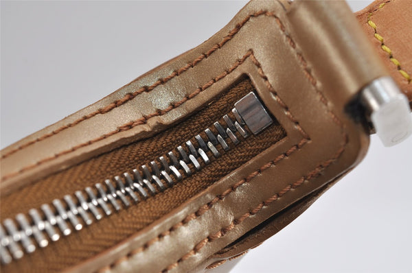 Auth Louis Vuitton Monogram Mat Sutter Shoulder Cross Bag Gold M55167 LV 5446J