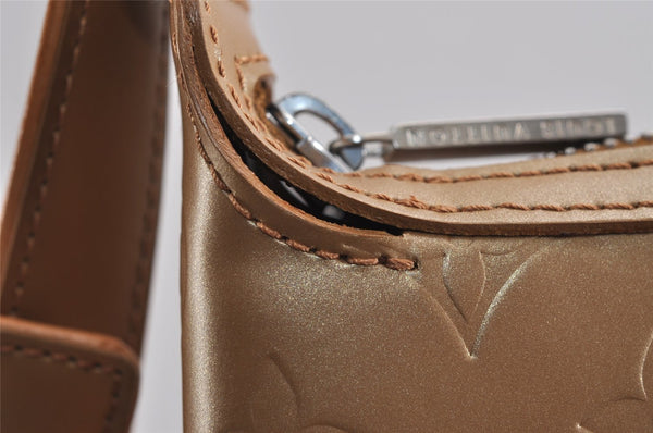 Auth Louis Vuitton Monogram Mat Sutter Shoulder Cross Bag Gold M55167 LV 5446J