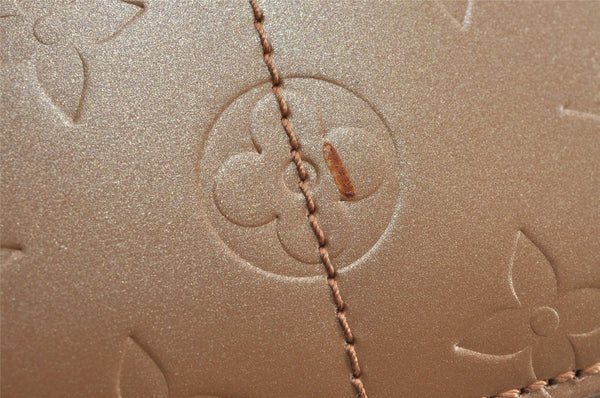 Auth Louis Vuitton Monogram Mat Sutter Shoulder Cross Bag Gold M55167 LV 5446J