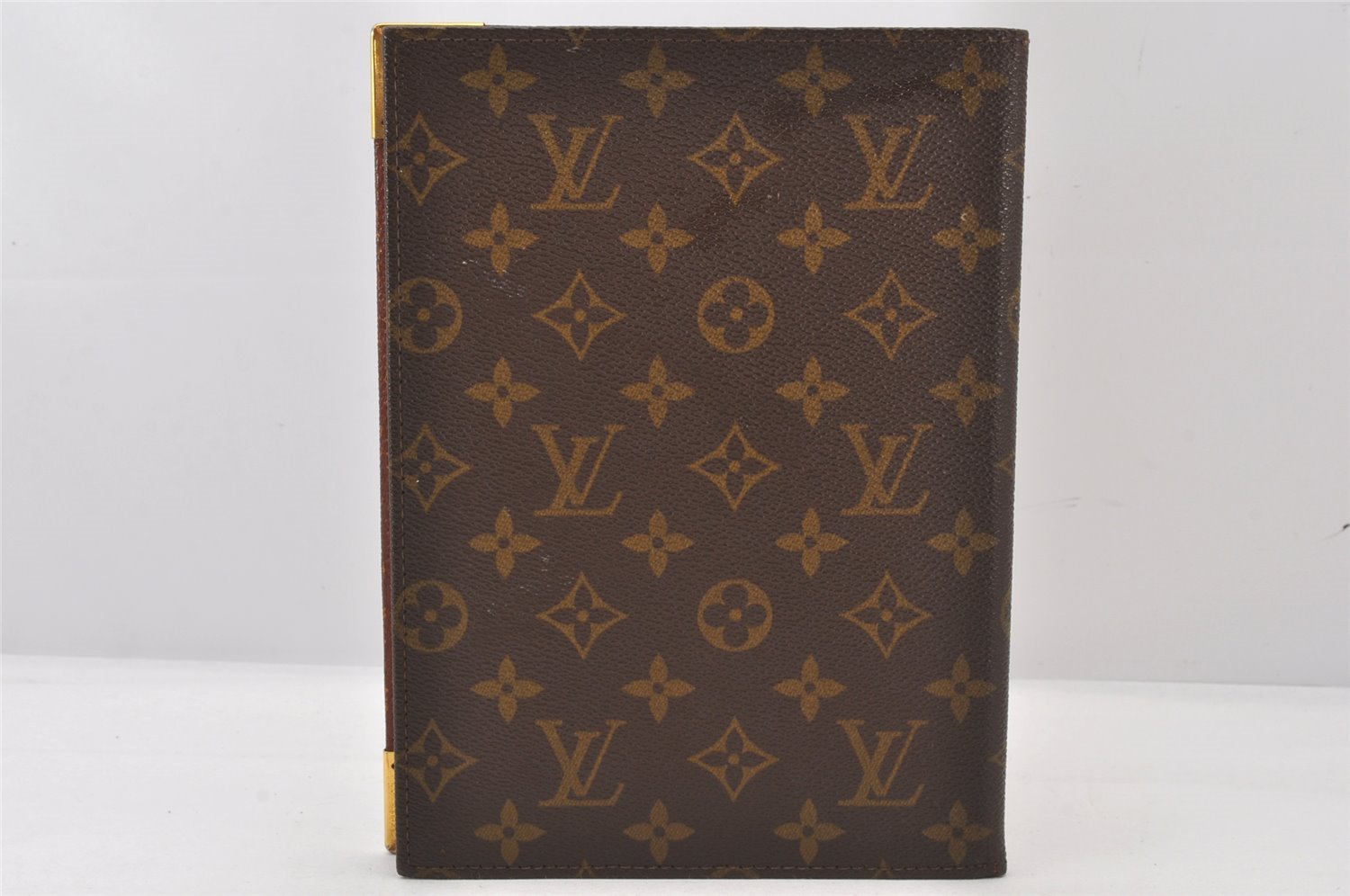 Authentic Louis Vuitton Monogram Agenda Bureau Note book Cover Old Model 5446K