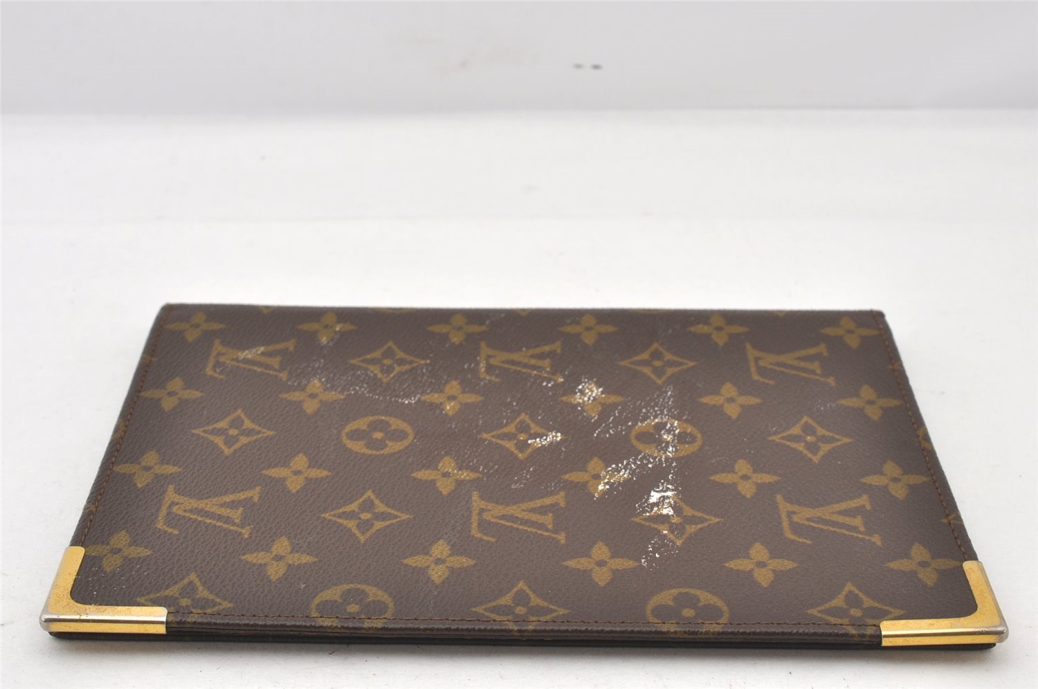 Authentic Louis Vuitton Monogram Agenda Bureau Note book Cover Old Model 5446K