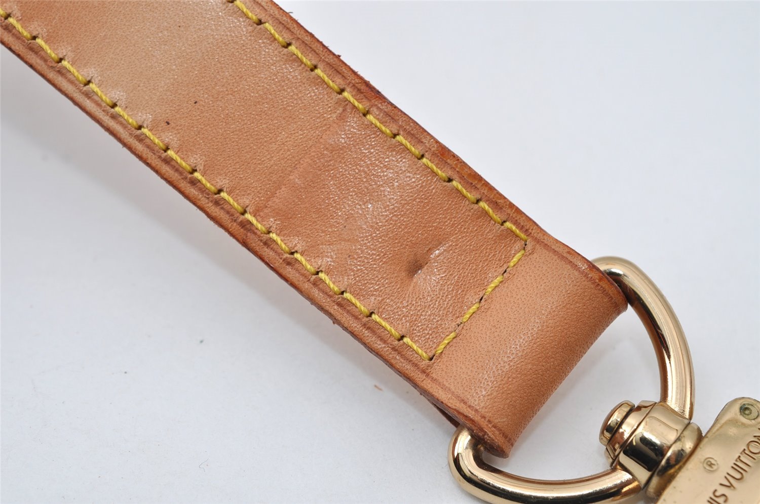 Authentic Louis Vuitton Leather Shoulder Strap Beige 35.8-42.9