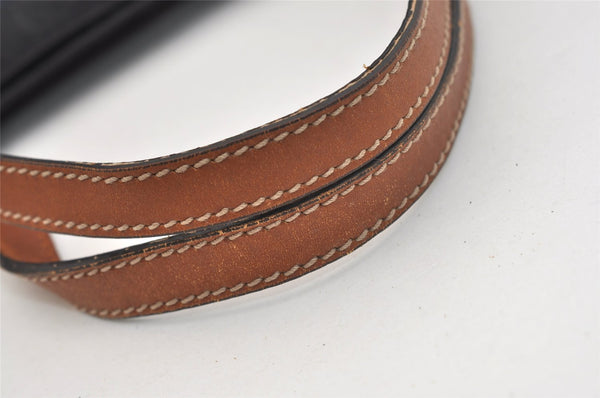 Authentic GUCCI Shoulder Tote Bag GG Nylon Leather 286198 Navy Blue 5447J