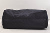 Authentic GUCCI Shoulder Tote Bag GG Nylon Leather 286198 Navy Blue 5447J