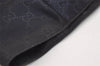 Authentic GUCCI Shoulder Tote Bag GG Nylon Leather 286198 Navy Blue 5447J