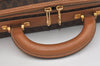 Authentic CELINE Macadam Blason 2Way Travel Boston Bag PVC Leather Brown 5449J