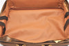 Authentic CELINE Macadam Blason 2Way Travel Boston Bag PVC Leather Brown 5449J