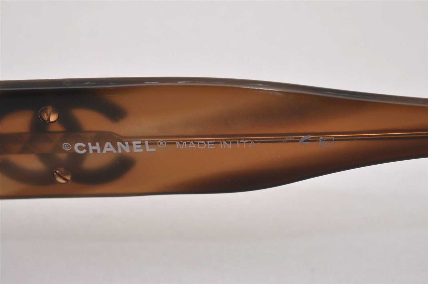 Authentic CHANEL Vintage Sunglasses CoCo Mark Plastic 5102 Brown 5451I