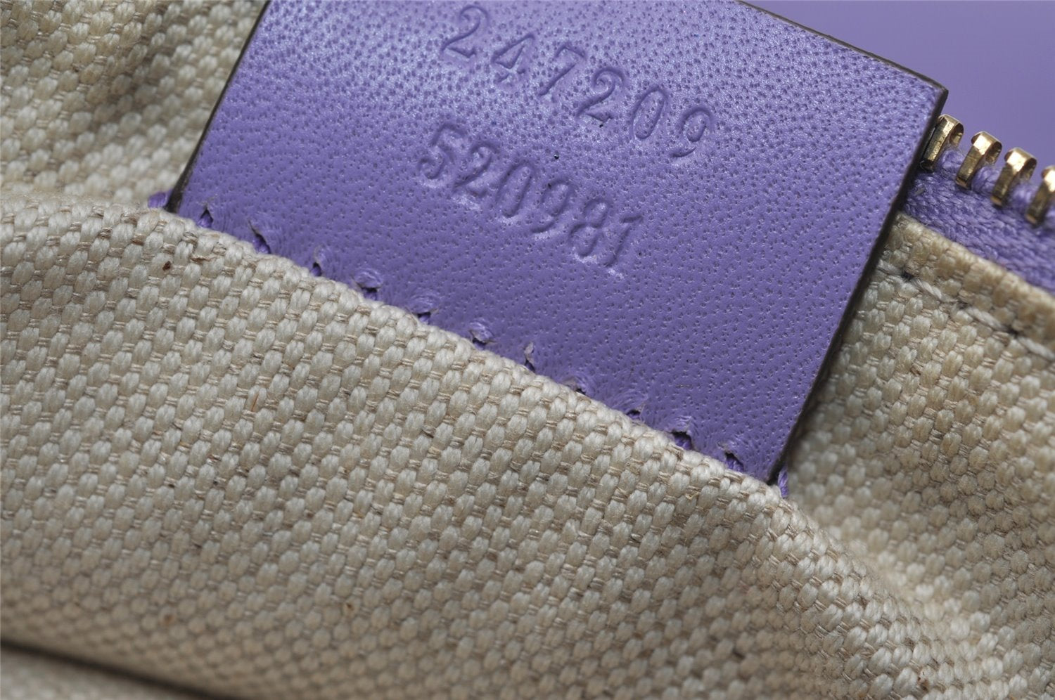 Authentic GUCCI Craft Shoulder Tote Bag GG Canvas Leather 247209 Brown 5452I