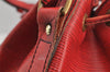 Authentic Louis Vuitton Epi Petit Noe Shoulder Drawstring Bag M44107 Red 5453I
