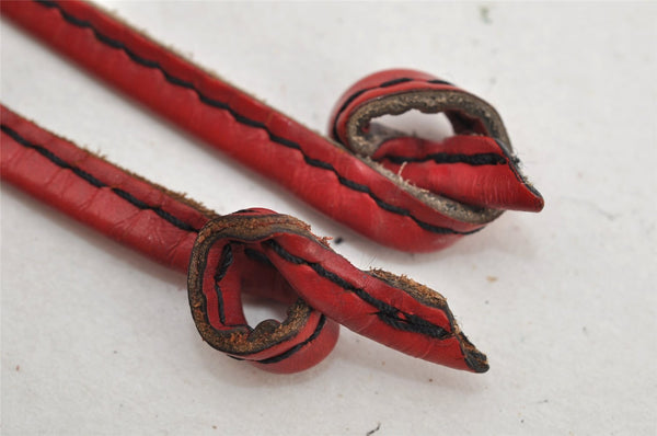 Authentic Louis Vuitton Epi Petit Noe Shoulder Drawstring Bag M44107 Red 5453I