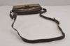Authentic GUCCI Web Sherry Line Shoulder Bag GG PVC Leather Brown Junk 5453J