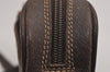 Authentic GUCCI Web Sherry Line Shoulder Bag GG PVC Leather Brown Junk 5453J