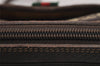 Authentic GUCCI Web Sherry Line Shoulder Bag GG PVC Leather Brown Junk 5453J